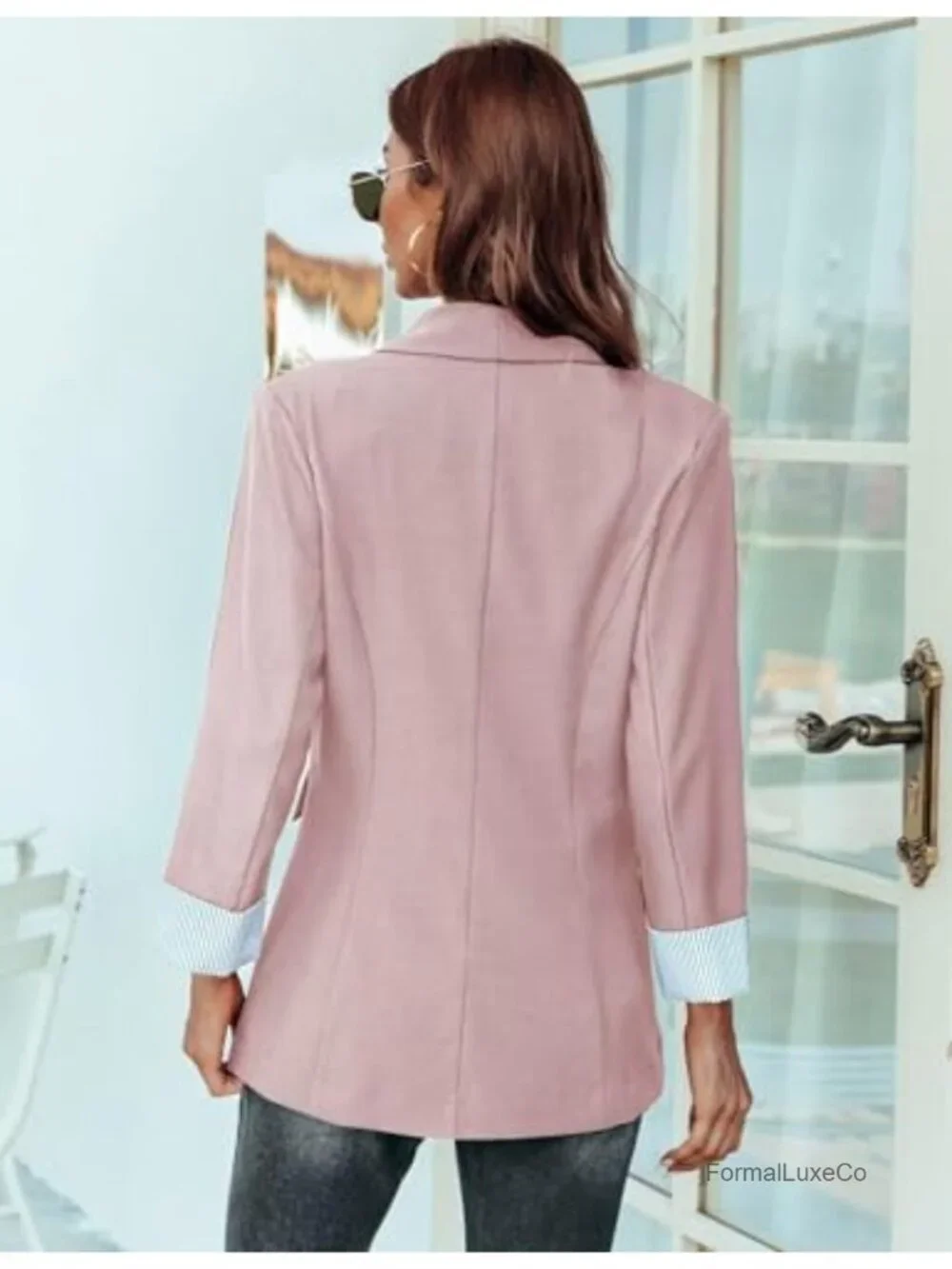 Work Office Blazer with Pockets S-2XL